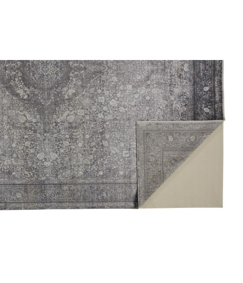 SARRANT Rug Feizy SARRANT 3967F IN CHARCOAL 2' 8" X 10' Runner Area Rug