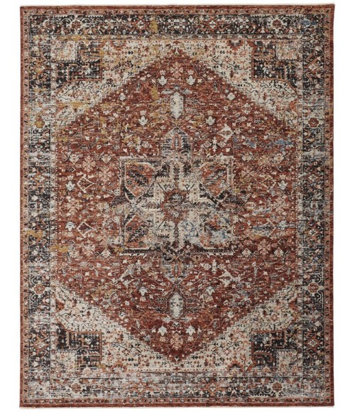 Feizy CAPRIO 3960F IN RUST 2' 6" X 10' Runner Area Rug