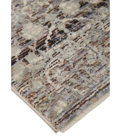 Feizy Caprio 3961F STONE Area Rug 2 ft. 6 X 10 ft. Rectangle