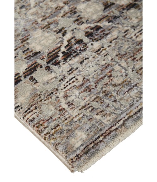 Feizy CAPRIO 3961F IN STONE 2' 6" X 10' Runner Area Rug