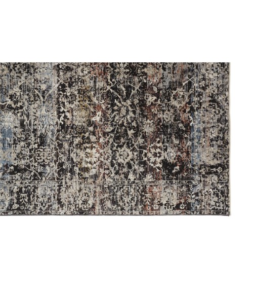 CAPRIO Rug Feizy CAPRIO 3962F IN BLUE/RUST 2' X 3' 4" Area Rug
