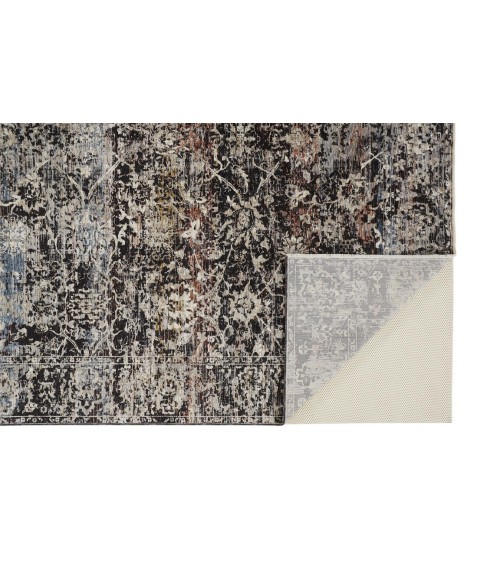 CAPRIO Rug Feizy CAPRIO 3962F IN BLUE/RUST 2' X 3' 4" Area Rug
