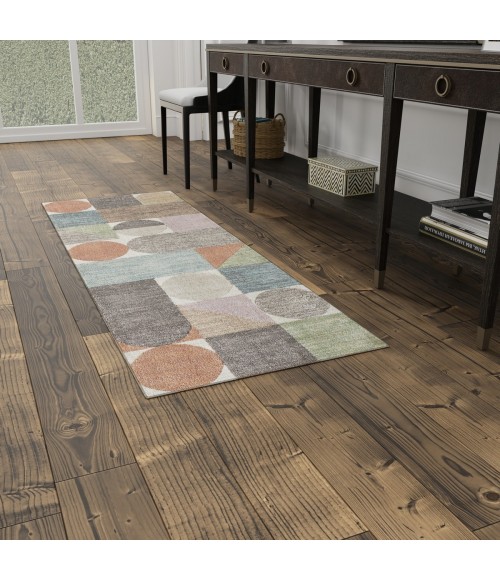 Feizy Eden Ivory/Brown/Blue EDN39QUF 2 ft. 6 in. X 7 ft. 3 in. Rect. Rug