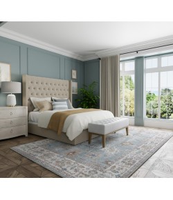 Feizy Dartmouth Blue/Ivory/Brown DRT39QNF 5 ft. X 7 ft. 6 in. Rect. Rug