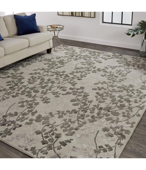 Feizy BELLA 8832F IN SILVER/GRAY 8' x 10' Area Rug
