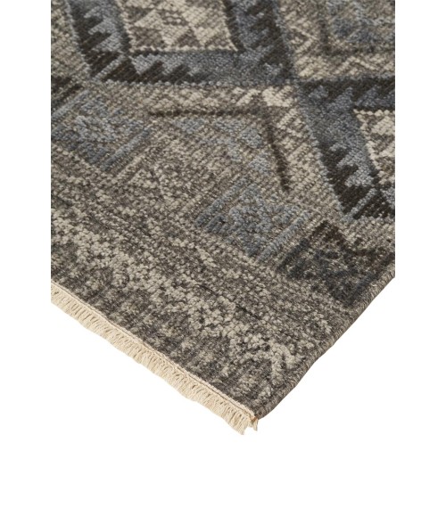 Feizy PAYTON 6495F IN BLUE/GRAY 7' 9" x 9' 9" Area Rug