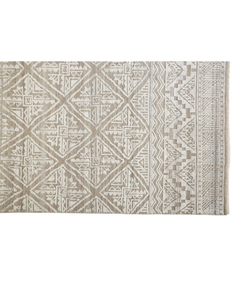 Feizy PAYTON 6497F IN BEIGE/GRAY 2' 6" X 10' Runner Area Rug