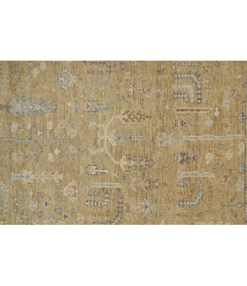CARRINGTON Rug Feizy CARRINGTON 6501F IN GOLD/LIGHT BLUE 8' 6" x 11' 6" Area Rug