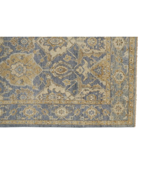 Feizy CARRINGTON 6502F IN LIGHT BLUE/BEIGE 7' 9" x 9' 9" Area Rug