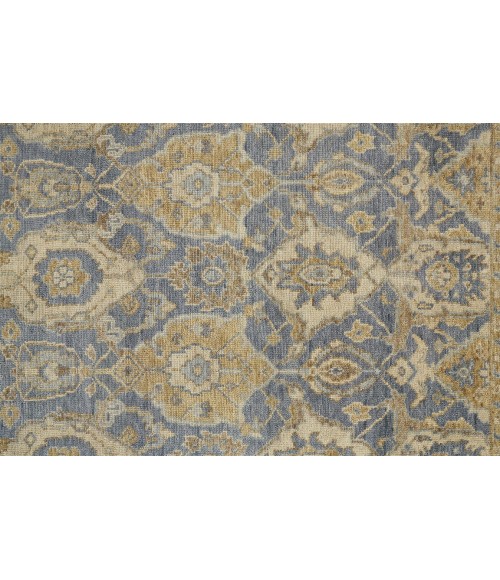 Feizy CARRINGTON 6502F IN LIGHT BLUE/BEIGE 7' 9" x 9' 9" Area Rug