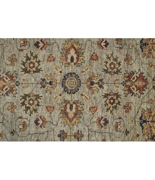 CARRINGTON Rug Feizy CARRINGTON 6503F IN GREEN GRAY 2' x 3' Sample Area Rug