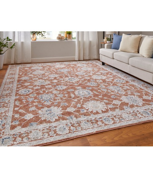 Feizy Pasha TERRACOTTA/IVORY PAS39M7F 2 ft. X 3 ft. Rectangle Rug