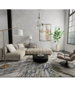 Feizy Skyview Gray/Green/Ivory SKV39Q8F 9 ft. X 12 ft. Rect. Rug