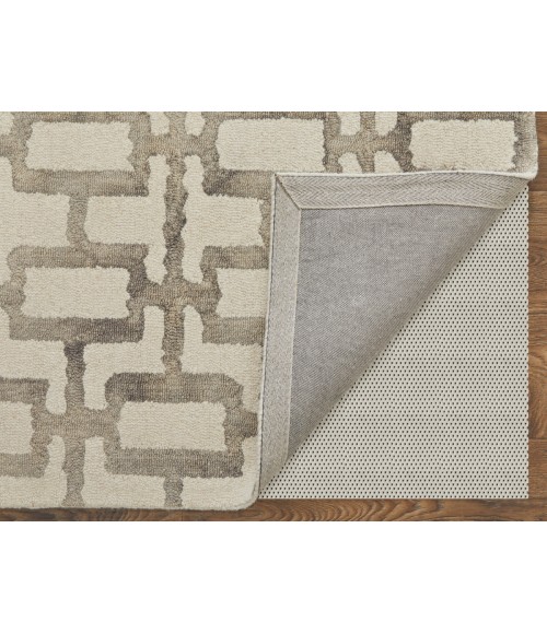 Feizy Lorrain GRAY/IVORY 6108919F 8 ft. X 10 ft. Rectangle Rug