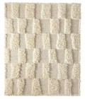 Ashby Area Rug Feizy Ashby Mid-Century Modern Geometric, Ivory, 3'-6" x 5'-6" Accent Rug