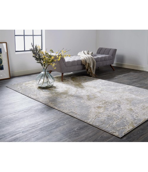 AURA Rug Feizy AURA 3563F IN BEIGE/GRAY 10' X 13' 2" Area Rug