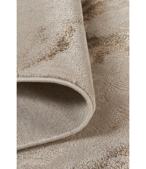 Feizy AURA 3727F IN BEIGE/GOLD 1' 8" X 2' 10" Sample Area Rug