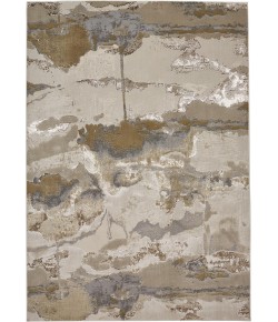 Feizy Aura 3737F GOLD/GRAY Area Rug 5 ft. X 8 ft. Rectangle