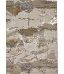 Feizy Aura 3737F GOLD/GRAY Area Rug 6 ft. 7 X 9 ft. 6 Rectangle