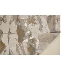 Feizy AURA 3737F IN GOLD/GRAY 6' 7" X 9' 6" Area Rug