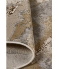 Feizy AURA 3737F IN GOLD/GRAY 6' 7" X 9' 6" Area Rug