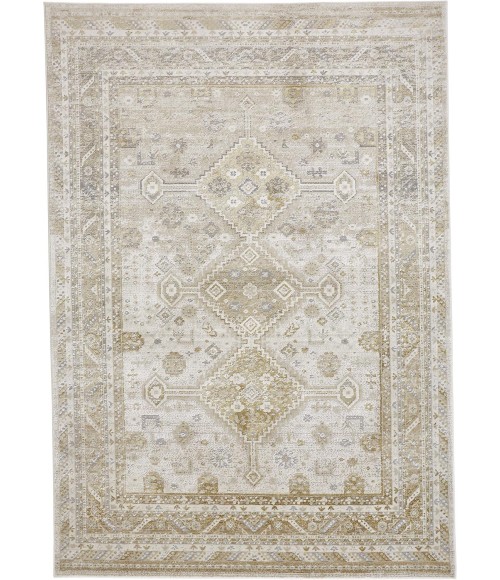 AURA Rug Feizy AURA 3738F IN GOLD/IVORY 6' 7" X 9' 6" Area Rug