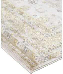 Feizy Aura 3738F GOLD/IVORY Area Rug 6 ft. 7 X 9 ft. 6 Rectangle