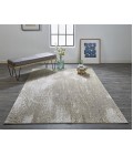 Feizy AURA 3739F IN IVORY/GOLD 6' 7" X 9' 6" Area Rug