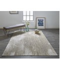 Feizy AURA 3739F IN IVORY/GOLD 2' 10" X 7' 10" Runner Area Rug