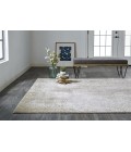 Feizy AURA 3739F IN IVORY/GOLD 2' 10" X 7' 10" Runner Area Rug