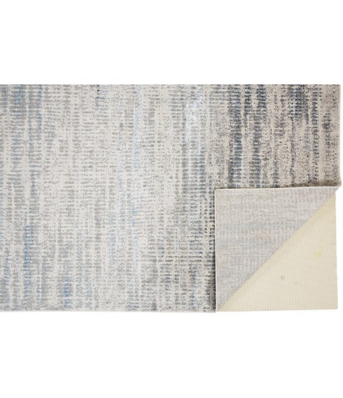 AZURE Rug Feizy AZURE 3402F IN BLUE/GRAY 2' 10" X 7' 10" Runner Area Rug