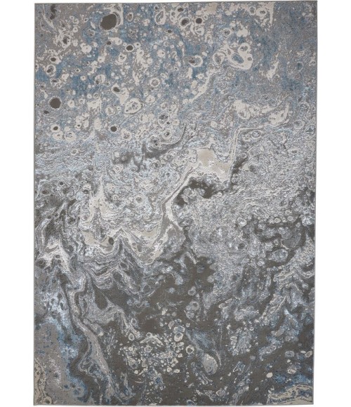 AZURE Rug Feizy AZURE 3405F IN SILVER/BLUE 2' 10" X 7' 10" Runner Area Rug