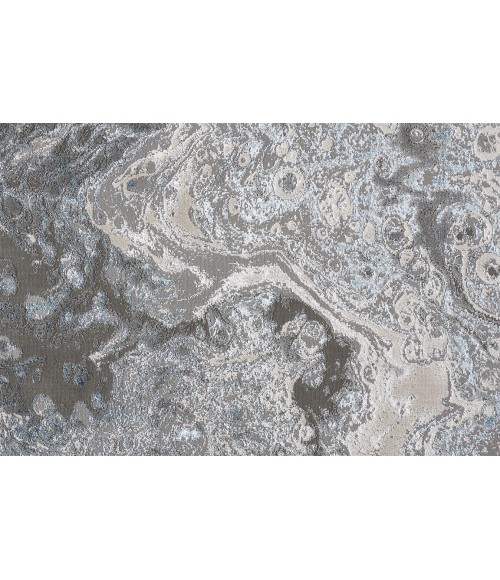 AZURE Rug Feizy AZURE 3405F IN SILVER/BLUE 2' 10" X 7' 10" Runner Area Rug