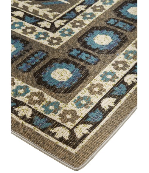 Feizy FOSTER 3754F IN GRAY/BLUE 10' X 13' 2" Area Rug