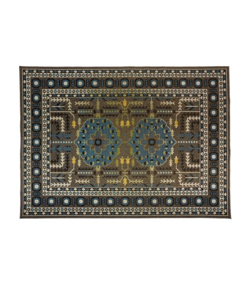 Feizy FOSTER 3754F IN GRAY/BLUE 10' X 13' 2" Area Rug