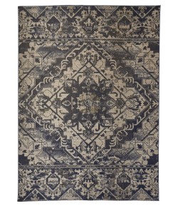 Feizy Foster 3760F BLUE/BEIGE Area Rug 6 ft. 5 X 9 ft. 6 Rectangle