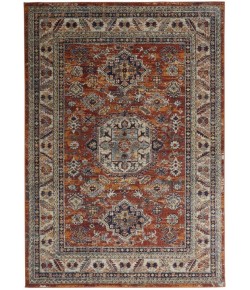 Feizy Bellini I3136 ORANGE/MULTI Area Rug 7 ft. 10 X 7 ft. 10 Round