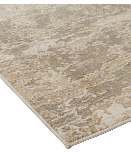 Feizy PARKER 3701F IN IVORY/GRAY 2' 1" X 3' Sample Area Rug