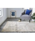 Feizy PARKER 3701F IN IVORY/GRAY 2' 1" X 3' Sample Area Rug