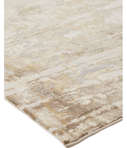 PARKER Rug Feizy PARKER 3709F IN GRAY/BEIGE 2' 6" x 8' Runner Area Rug