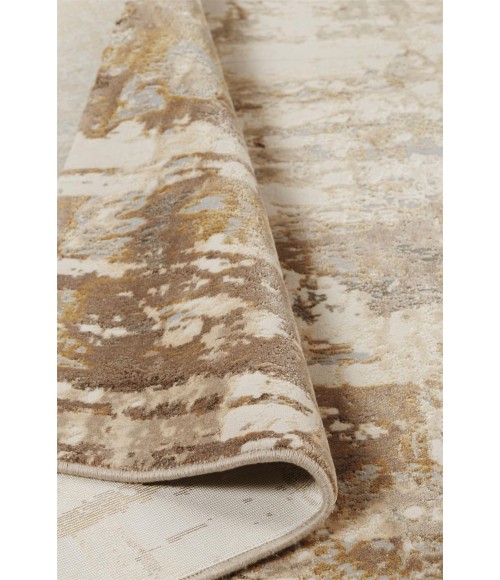 Feizy PARKER 3709F IN GRAY/BEIGE 3' 9" X 5' 7" Area Rug