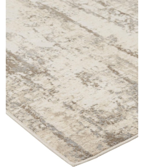 Feizy PARKER 3719F IN SILVER/BEIGE 2' 1" X 3' Sample Area Rug