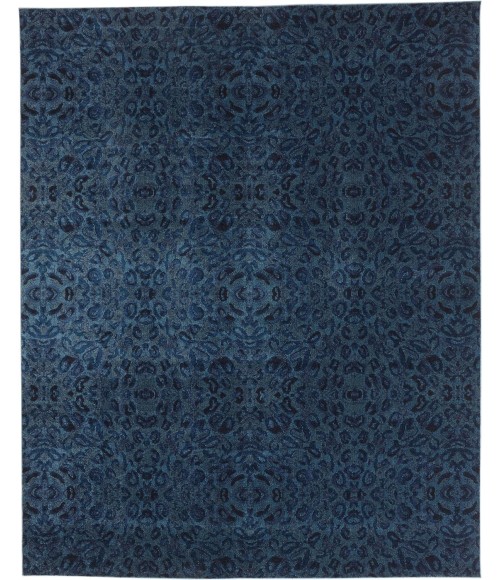 Feizy REMMY 3424F IN BLUE / DARK BLUE 6' 7" X 9' 6" Area Rug