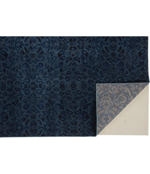 Feizy REMMY 3424F IN BLUE / DARK BLUE 6' 7" X 9' 6" Area Rug