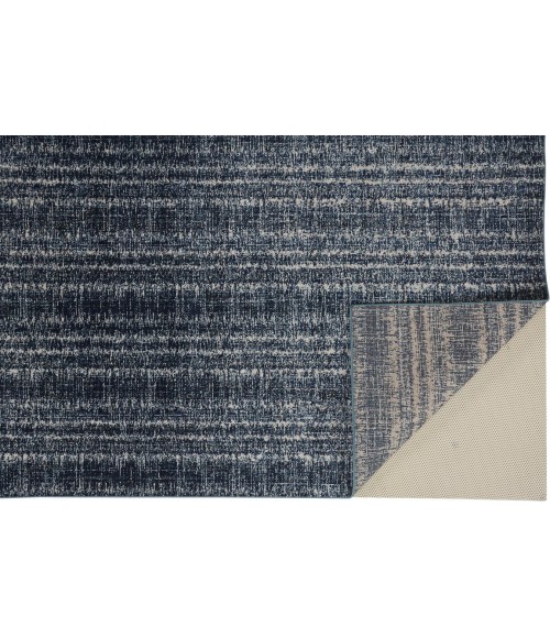 REMMY Rug Feizy REMMY 3425F IN BEIGE / DARK BLUE 6' 7" X 9' 6" Area Rug
