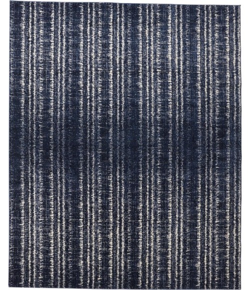 REMMY Rug Feizy REMMY 3425F IN DARK BLUE/IVORY 6' 7" X 9' 6" Area Rug