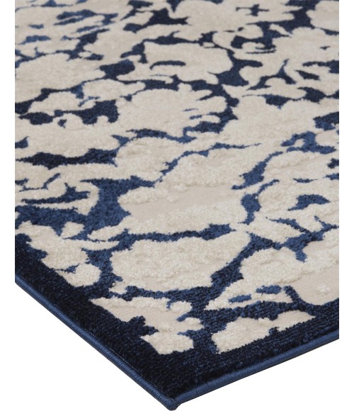 Feizy REMMY 3515F IN IVORY/BLUE 6' 7" X 9' 6" Area Rug