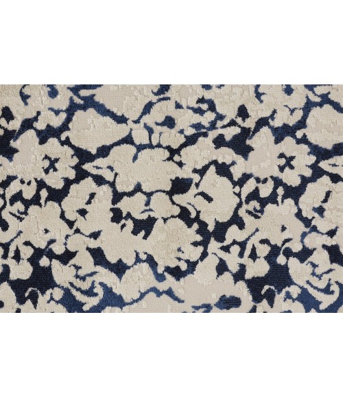 Feizy REMMY 3515F IN IVORY/BLUE 5' x 8' Area Rug