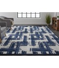 REMMY Rug Feizy REMMY 3808F IN BEIGE/BLUE 5' x 8' Area Rug