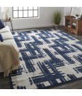 REMMY Rug Feizy REMMY 3808F IN BEIGE/BLUE 5' x 8' Area Rug